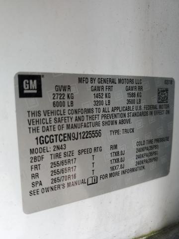 Aukcja sprzedaży 2018 Chevrolet Colorado Lt, vin: 1GCGTCEN9J1225556, numer aukcji: 51572113