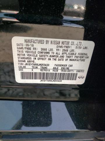 53230073 :رقم المزاد ، JN1EV7AR6LM253420 vin ، 2020 Infiniti Q50 Pure مزاد بيع