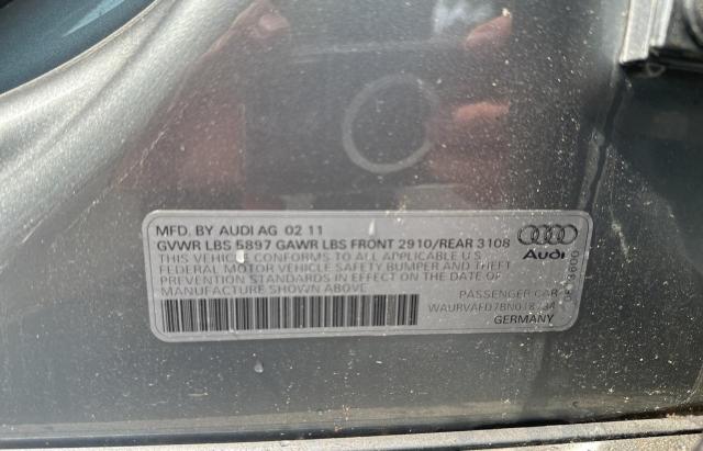 Aukcja sprzedaży 2011 Audi A8 L Quattro, vin: WAURVAFD7BN018734, numer aukcji: 53396273