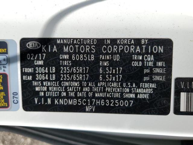 Продажа на аукционе авто 2017 Kia Sedona Lx, vin: KNDMB5C17H6325007, номер лота: 48994823