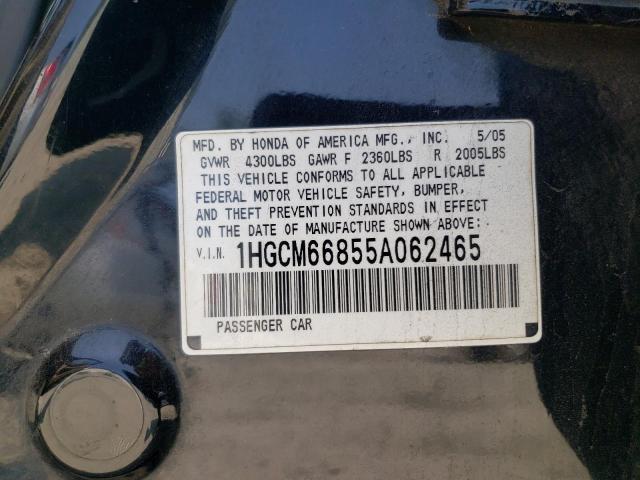 Auction sale of the 2005 Honda Accord Ex, vin: 1HGCM66855A062465, lot number: 53989043