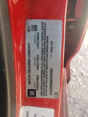 50600173 :رقم المزاد ، KL8CD6S99EC444931 vin ، 2014 Chevrolet Spark 1lt مزاد بيع