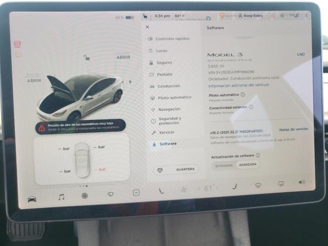 2021 Tesla Model 3 მანქანა იყიდება აუქციონზე, vin: 5YJ3E1EA1MF996096, აუქციონის ნომერი: 50970843