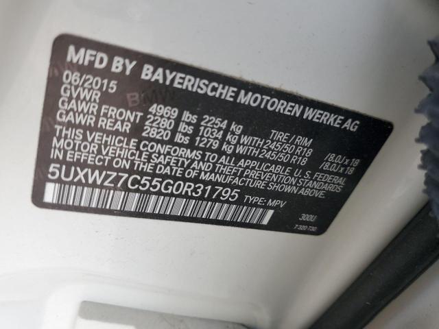 2016 Bmw X3 Sdrive28i მანქანა იყიდება აუქციონზე, vin: 5UXWZ7C55G0R31795, აუქციონის ნომერი: 52691653