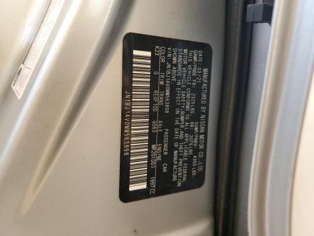 Продажа на аукционе авто 2021 Nissan Rogue Sport S, vin: JN1BJ1AV0MW563898, номер лота: 53099673