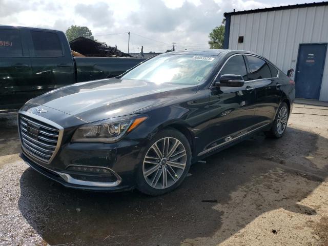 2018 Genesis G80 Base მანქანა იყიდება აუქციონზე, vin: KMHGN4JE0JU248644, აუქციონის ნომერი: 50983523