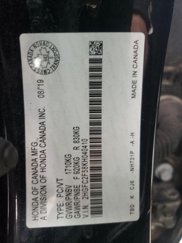 Продаж на аукціоні авто 2019 Honda Civic Lx, vin: 2HGFC2F58KH040410, номер лоту: 50207143