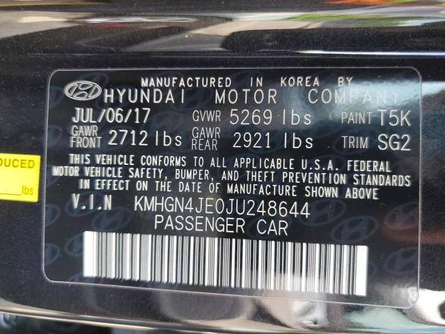 2018 Genesis G80 Base მანქანა იყიდება აუქციონზე, vin: KMHGN4JE0JU248644, აუქციონის ნომერი: 50983523