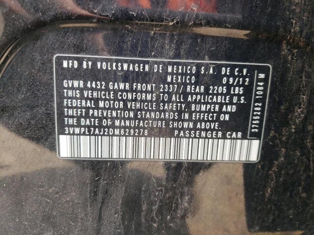 Aukcja sprzedaży 2013 Volkswagen Jetta Tdi, vin: 3VWPL7AJ2DM629278, numer aukcji: 53019913