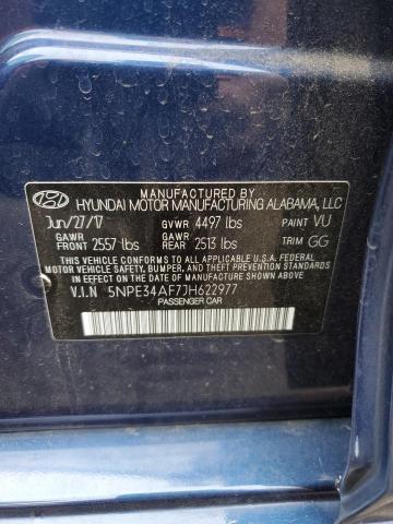 51605593 :رقم المزاد ، 5NPE34AF7JH622977 vin ، 2018 Hyundai Sonata Sport مزاد بيع