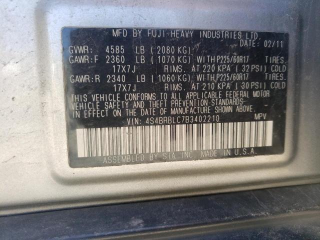 Aukcja sprzedaży 2011 Subaru Outback 2.5i Limited, vin: 4S4BRBLC7B3402210, numer aukcji: 53032493