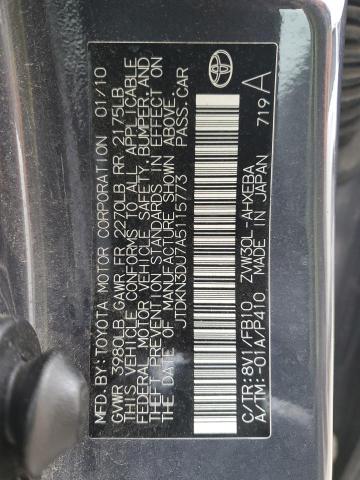 Aukcja sprzedaży 2010 Toyota Prius, vin: JTDKN3DU7A5115773, numer aukcji: 50846483