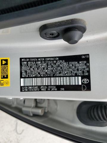 2018 Toyota Mirai მანქანა იყიდება აუქციონზე, vin: JTDBVRBD3JA004750, აუქციონის ნომერი: 52935733