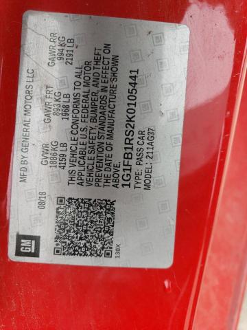 Aukcja sprzedaży 2019 Chevrolet Camaro Ls, vin: 1G1FB1RS2K0105441, numer aukcji: 51575353