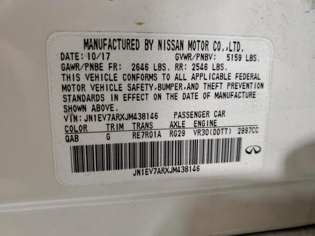 53977943 :رقم المزاد ، JN1EV7ARXJM438146 vin ، 2018 Infiniti Q50 Luxe مزاد بيع