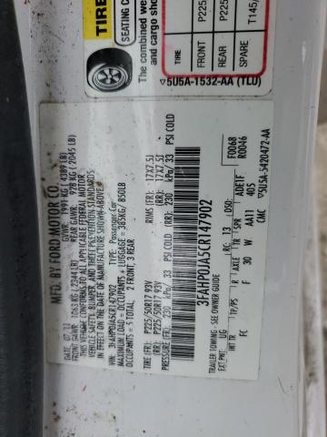 Auction sale of the 2012 Ford Fusion Sel, vin: 3FAHP0JA5CR147902, lot number: 51545203