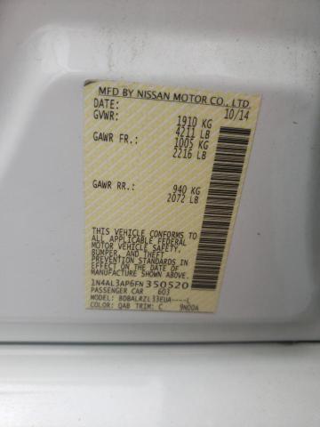 2015 Nissan Altima 2.5 მანქანა იყიდება აუქციონზე, vin: 1N4AL3AP6FN350520, აუქციონის ნომერი: 52129373