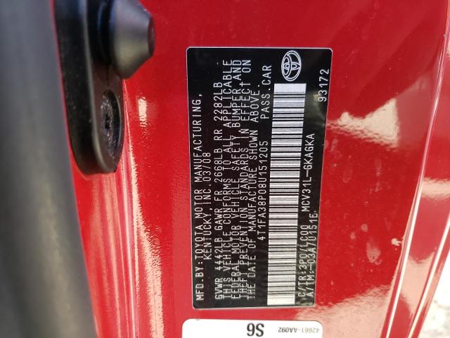 Aukcja sprzedaży 2008 Toyota Camry Solara Se, vin: 4T1FA38P08U151205, numer aukcji: 50816453