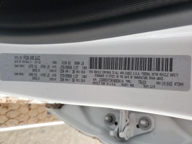 50964923 :رقم المزاد ، 1C6RRERT3KN683414 vin ، 2019 Ram 1500 Laie مزاد بيع