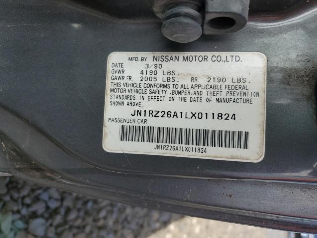 1990 Nissan 300zx 2+2 მანქანა იყიდება აუქციონზე, vin: JN1RZ26A1LX011824, აუქციონის ნომერი: 54097624