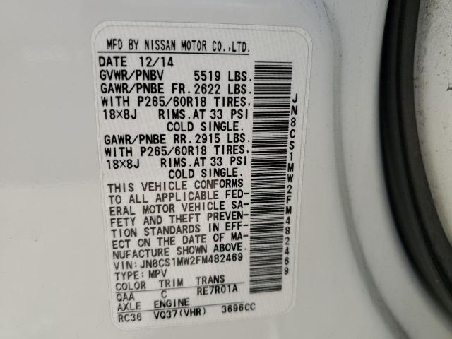 Продажа на аукционе авто 2015 Infiniti Qx70, vin: JN8CS1MW2FM482469, номер лота: 57159534
