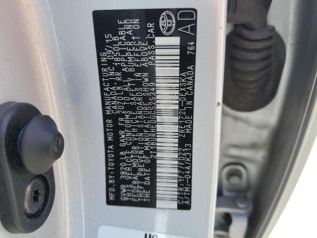 Aukcja sprzedaży 2016 Toyota Corolla L, vin: 2T1BURHE0GC525349, numer aukcji: 53045394