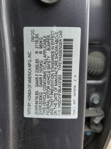 Aukcja sprzedaży 2020 Honda Accord Sport, vin: 1HGCV1F39LA137203, numer aukcji: 53534614