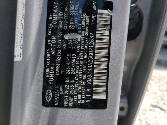 Aukcja sprzedaży 2016 Hyundai Tucson Limited, vin: KM8J33A25GU212632, numer aukcji: 56914144