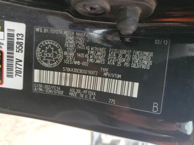 Продажа на аукционе авто 2013 Toyota Sienna, vin: 5TDKA3DC9DS016972, номер лота: 53390984