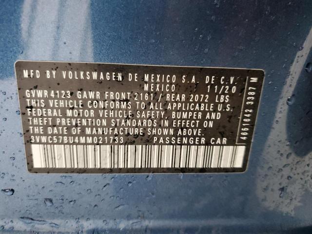 55028944 :رقم المزاد ، 3VWC57BU4MM021733 vin ، 2021 Volkswagen Jetta S مزاد بيع