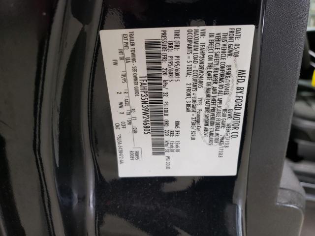 54261874 :رقم المزاد ، 1FAHP35N39W246805 vin ، 2009 Ford Focus Se مزاد بيع