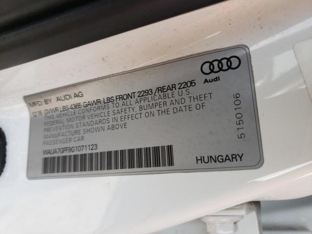 55226154 :رقم المزاد ، WAUA7GFF9G1071123 vin ، 2016 Audi A3 Premium مزاد بيع