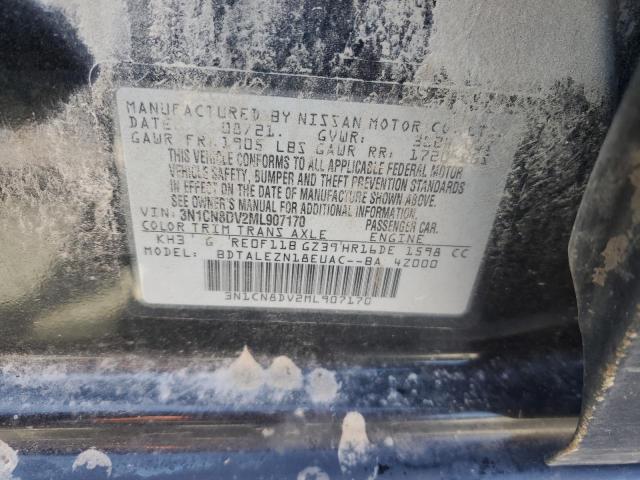 Aukcja sprzedaży 2021 Nissan Versa S, vin: 3N1CN8DV2ML907170, numer aukcji: 56254544