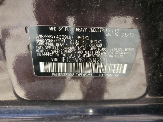 56089724 :رقم المزاد ، JF1GPAR63D2842631 vin ، 2013 Subaru Impreza Sport Limited مزاد بيع