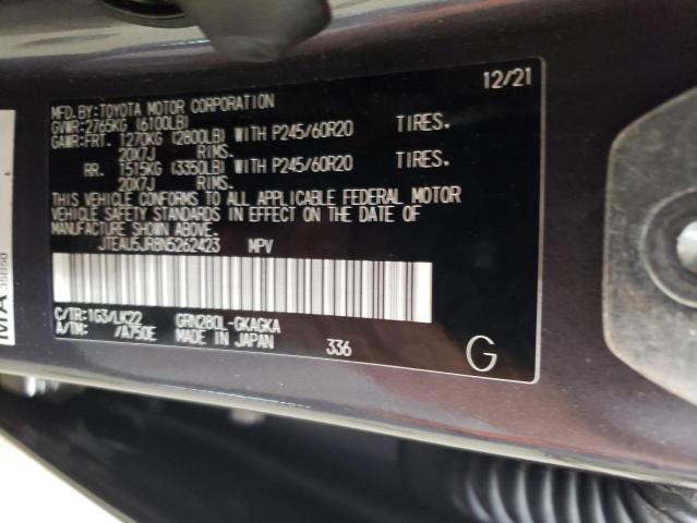 Aukcja sprzedaży 2022 Toyota 4runner Trd Sport, vin: JTEAU5JR8N5262423, numer aukcji: 56180374