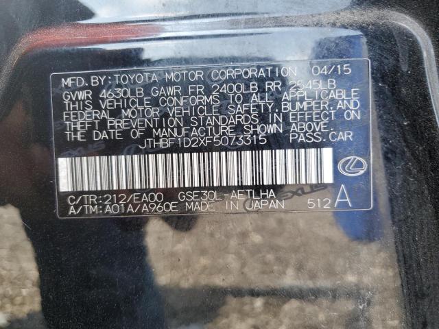 Продажа на аукционе авто 2015 Lexus Is 250, vin: JTHBF1D2XF5073315, номер лота: 54456574