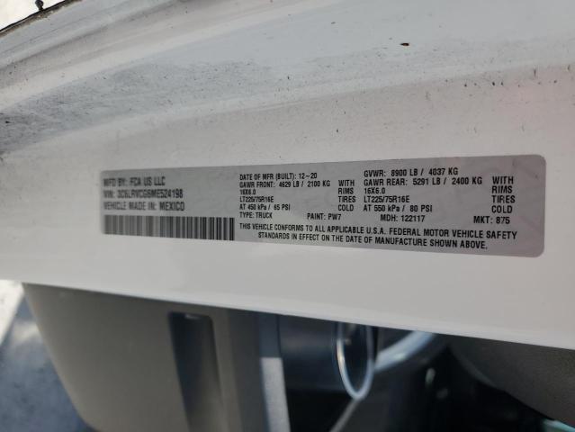 Продажа на аукционе авто 2021 Ram Promaster 2500, vin: 3C6LRVCG6ME524198, номер лота: 53405774