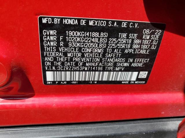 Продаж на аукціоні авто 2023 Honda Hr-v Sport, vin: 3CZRZ2H53PM714196, номер лоту: 55551444