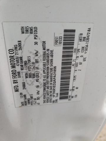Продажа на аукционе авто 2010 Ford Ranger Super Cab, vin: 1FTKR1ED2APA31856, номер лота: 52640614
