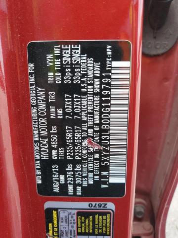 51726514 :رقم المزاد ، 5XYZU3LB0DG119791 vin ، 2013 Hyundai Santa Fe Sport مزاد بيع