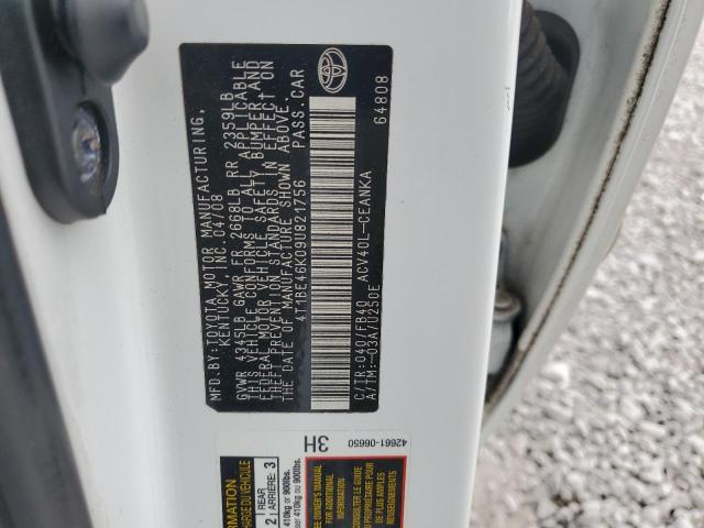 Aukcja sprzedaży 2009 Toyota Camry Base, vin: 4T1BE46K09U821756, numer aukcji: 55284284