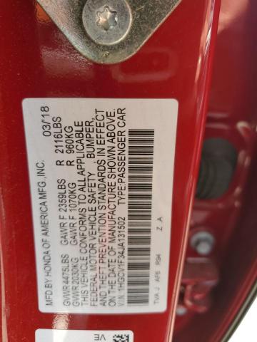 Aukcja sprzedaży 2018 Honda Accord Sport, vin: 1HGCV1F34JA131502, numer aukcji: 53986164
