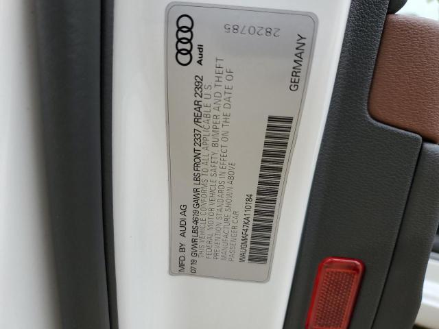 Продаж на аукціоні авто 2019 Audi A4 Premium, vin: WAUGMAF47KA110184, номер лоту: 51242724