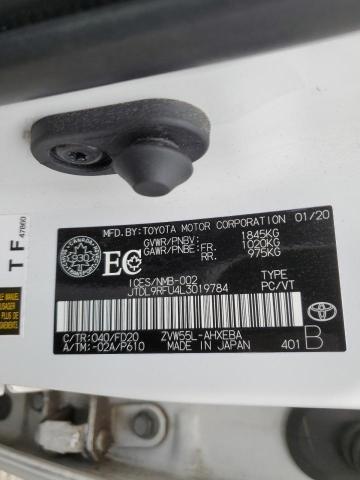 55302924 :رقم المزاد ، JTDL9RFU4L3019784 vin ، 2020 Toyota Prius Le مزاد بيع