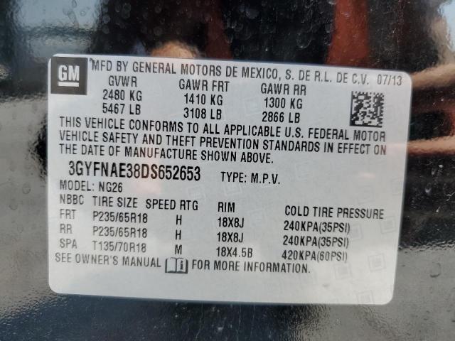 Продаж на аукціоні авто 2013 Cadillac Srx, vin: 3GYFNAE38DS652653, номер лоту: 54737664