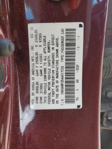 2010 Acura Tl მანქანა იყიდება აუქციონზე, vin: 19UUA8F25AA017332, აუქციონის ნომერი: 53492444