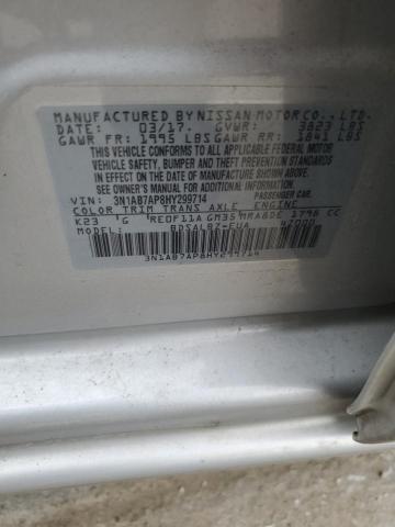54140114 :رقم المزاد ، 3N1AB7AP8HY299714 vin ، 2017 Nissan Sentra S مزاد بيع