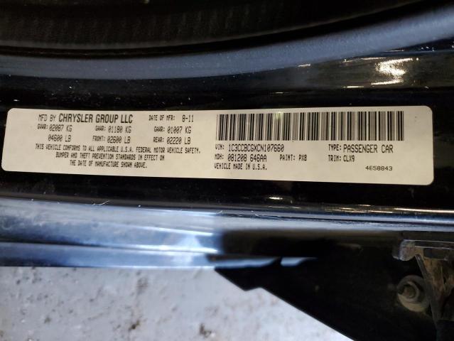 Aukcja sprzedaży 2012 Chrysler 200 Limited, vin: 1C3CCBCGXCN107660, numer aukcji: 54087474