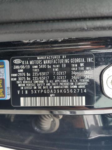 Продажа на аукционе авто 2019 Kia Sorento L, vin: 5XYPGDA39KG562714, номер лота: 75970293