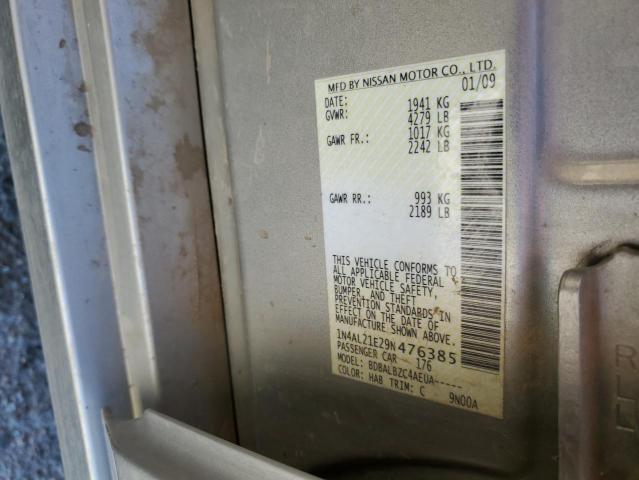 52129164 :رقم المزاد ، 1N4AL21E29N476385 vin ، 2009 Nissan Altima مزاد بيع
